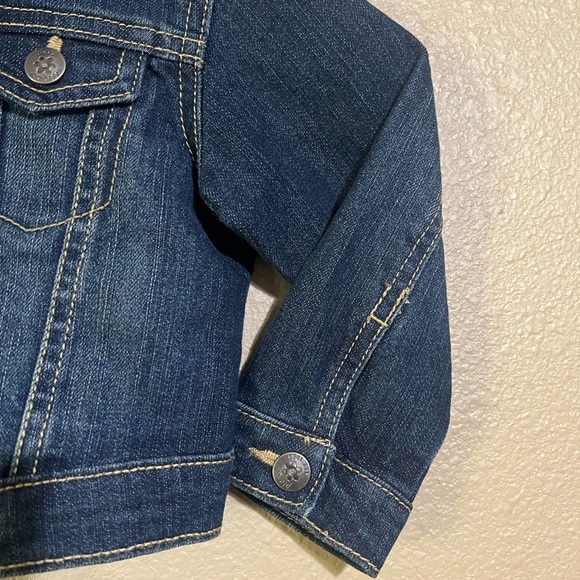 The Children's Place Blue Jean Jacket Classic Style Girls 12-18Mos - Picture 4 of 11